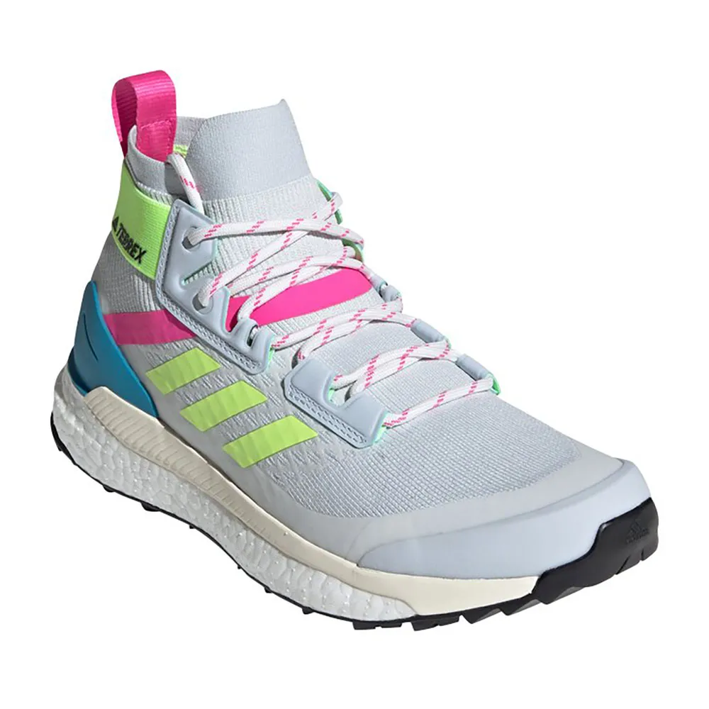 adidas Terrex Free Hiker Primeblue Wanderstiefel, Halo blue / hi-res yellow / screaming pink adidas Terrex Free Hiker Primeblue Wanderstiefel, Halo blue / hi-res yellow / screaming pink