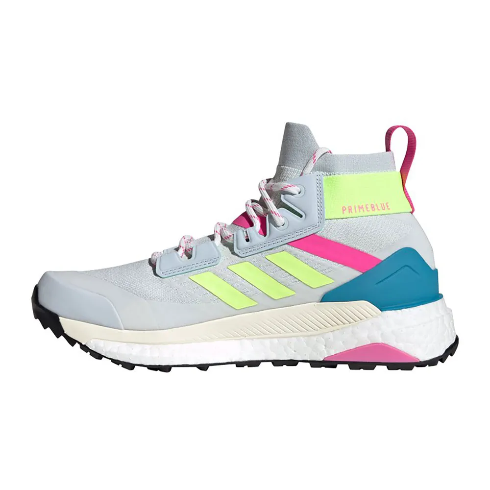 adidas Terrex Free Hiker Primeblue Wanderstiefel, Halo blue / hi-res yellow / screaming pink adidas Terrex Free Hiker Primeblue Wanderstiefel, Halo blue / hi-res yellow / screaming pink