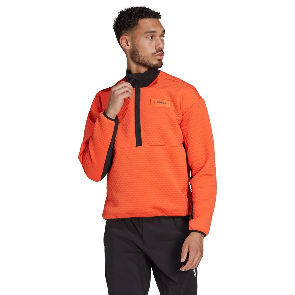 adidas Terrex Hike Fleece Mit Durchgehendem Reißverschluss, Orange