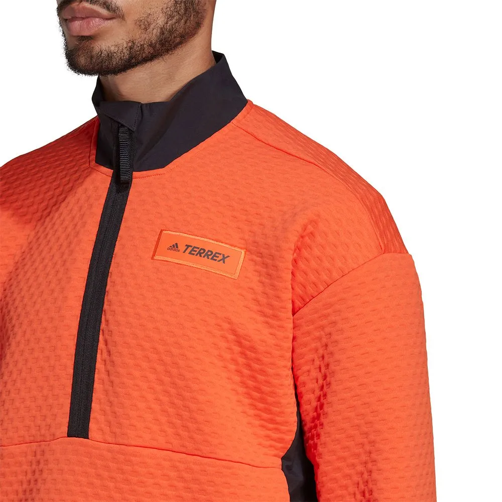 adidas Terrex Hike Fleece Mit Durchgehendem Reißverschluss, Orange