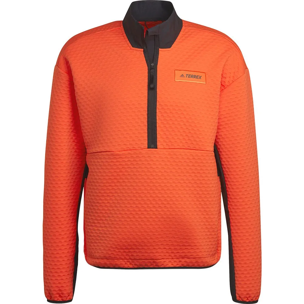 adidas Terrex Hike Fleece Mit Durchgehendem Reißverschluss, Orange