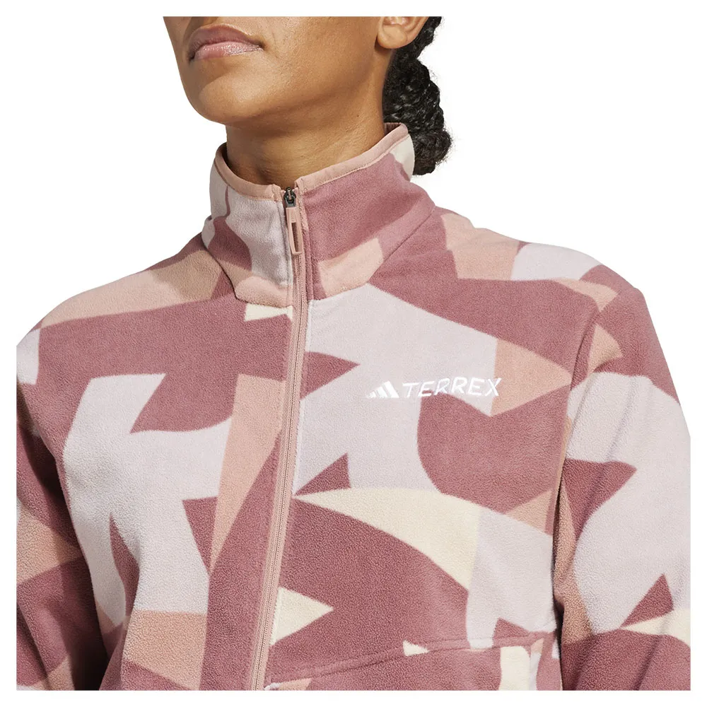 adidas Terrex Multi Printed Fleece Mit Durchgehendem Reißverschluss adidas Terrex Multi Printed Fleece Mit Durchgehendem Reißverschluss