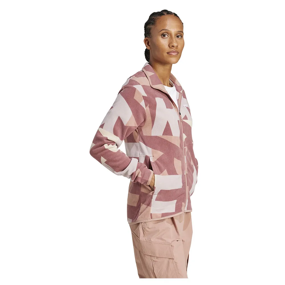 adidas Terrex Multi Printed Fleece Mit Durchgehendem Reißverschluss adidas Terrex Multi Printed Fleece Mit Durchgehendem Reißverschluss