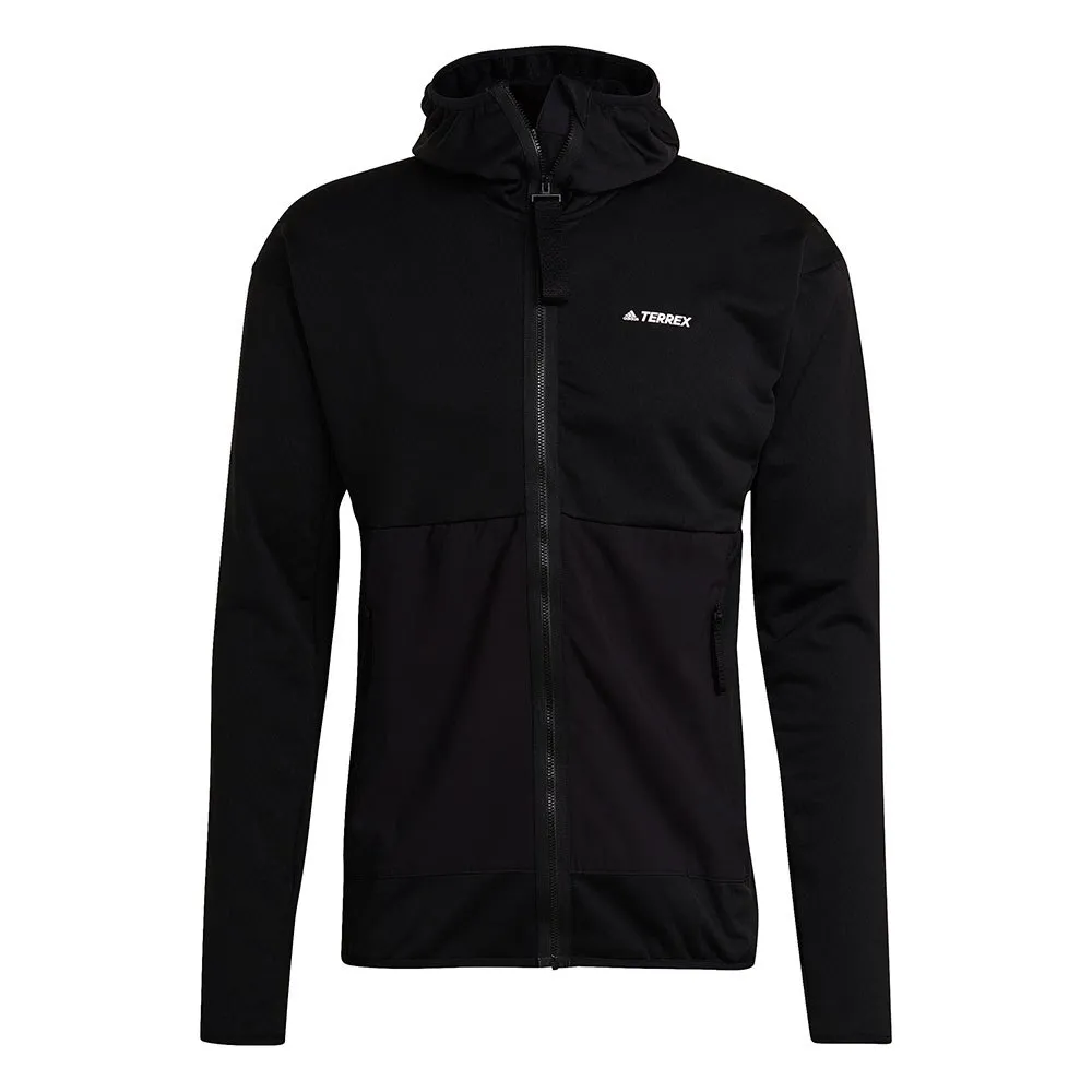 adidas Terrex Tech Lite Hiking Fleece Mit Durchgehendem Reißverschluss, Black adidas Terrex Tech Lite Hiking Fleece Mit Durchgehendem Reißverschluss, Black