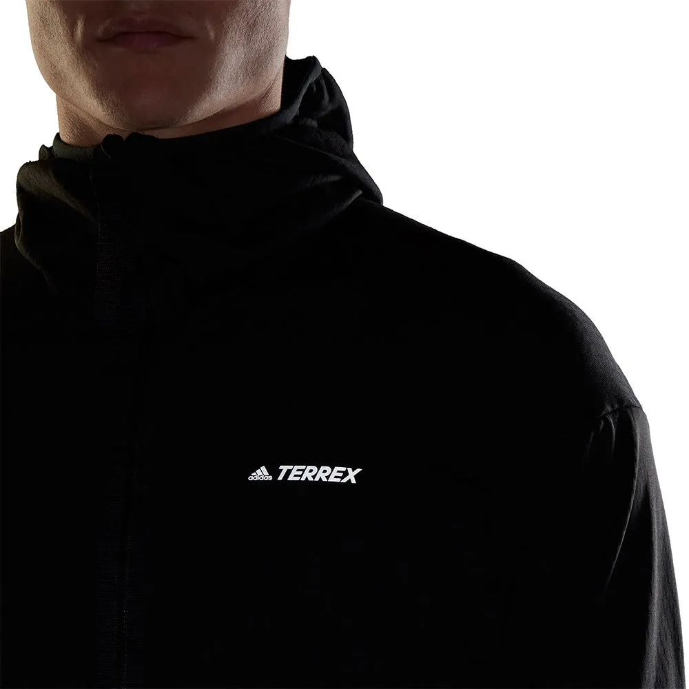 adidas Terrex Tech Lite Hiking Fleece Mit Durchgehendem Reißverschluss, Black adidas Terrex Tech Lite Hiking Fleece Mit Durchgehendem Reißverschluss, Black