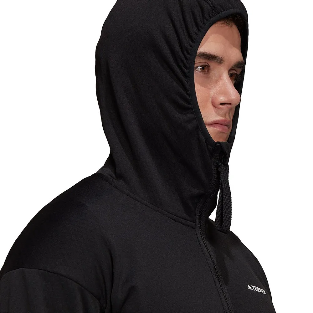 adidas Terrex Tech Lite Hiking Fleece Mit Durchgehendem Reißverschluss, Black adidas Terrex Tech Lite Hiking Fleece Mit Durchgehendem Reißverschluss, Black