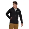 adidas Terrex Tech Lite Hiking Fleece Mit Durchgehendem Reißverschluss, Black