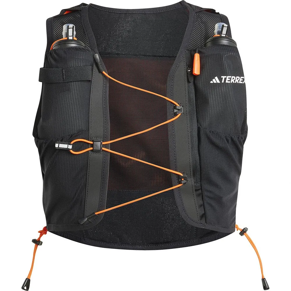 adidas Terrex Techrock 12l Trinkweste, Black / white / impact orange, XS