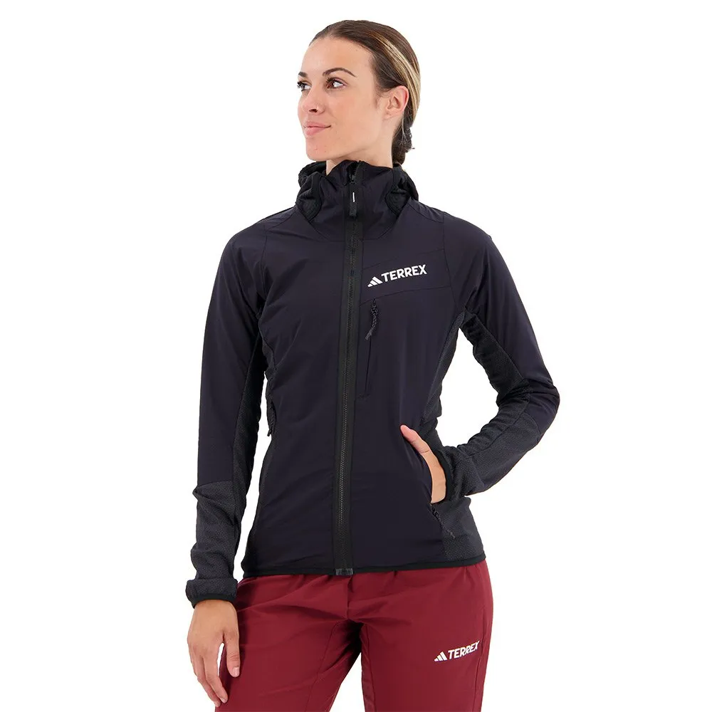 adidas Terrex Techrock Wind Fleece Fleece Mit Durchgehendem Reißverschluss adidas Terrex Techrock Wind Fleece Fleece Mit Durchgehendem Reißverschluss