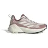 Warm clay / off white / quiet crimson