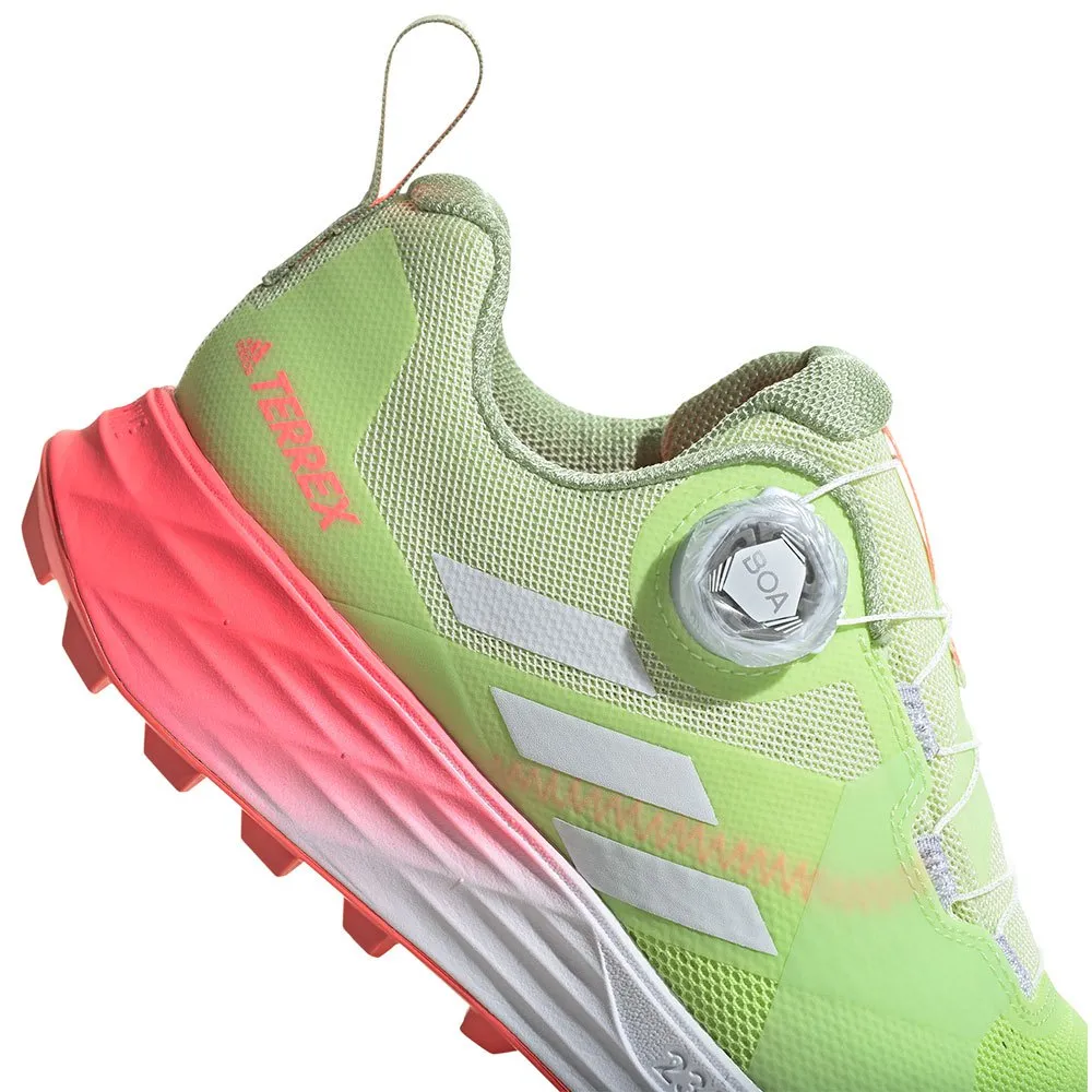 adidas Terrex Two Boa Trailrunning-schuhe female, Almost lime / crystal white / turbo