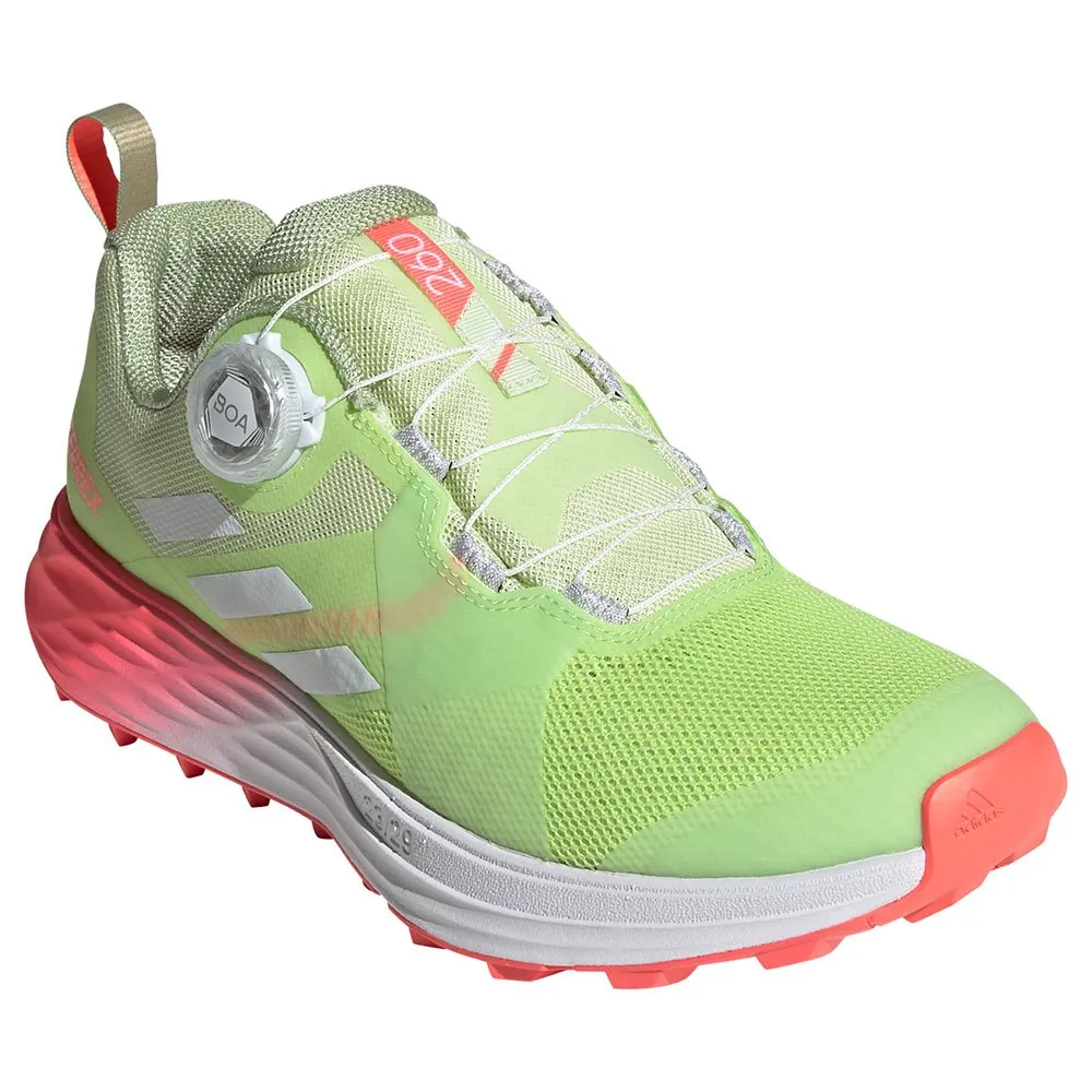 adidas Terrex Two Boa Trailrunning-schuhe female, Almost lime / crystal white / turbo