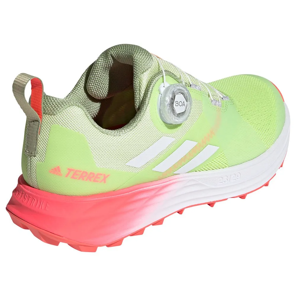 adidas Terrex Two Boa Trailrunning-schuhe female, Almost lime / crystal white / turbo