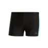 adidas Three Second Badehose Boxer, Black / real blue
