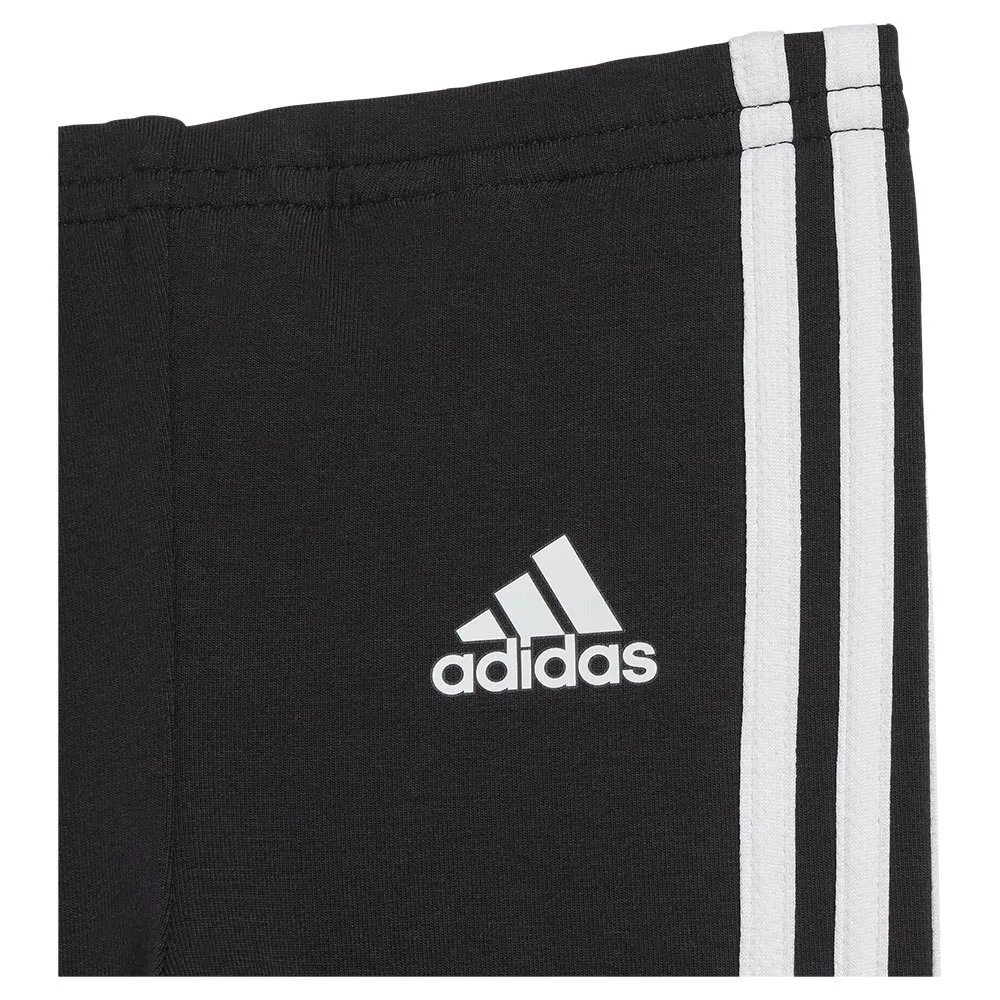adidas Tiberio 3 Stripes Colorblock Langarm-set, Black / white / betsca, 0-3MON adidas Tiberio 3 Stripes Colorblock Langarm-set, Black / white / betsca, 0-3MON