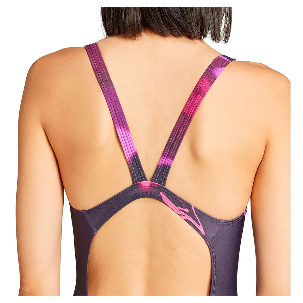 adidas Tie-dyed Graphic V-back Badeanzug female adidas Tie-dyed Graphic V-back Badeanzug female