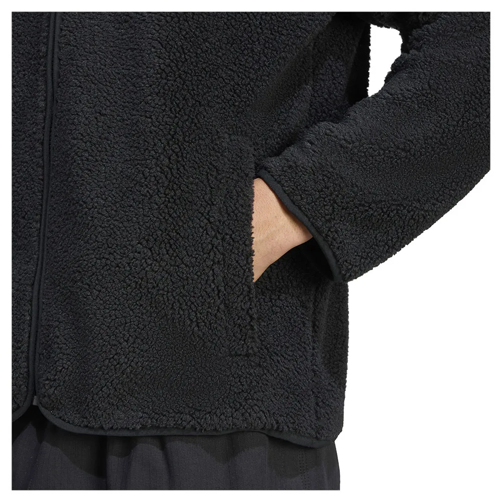 adidas Trefoil Essentials Teddy Fleece Mit Durchgehendem Reißverschluss