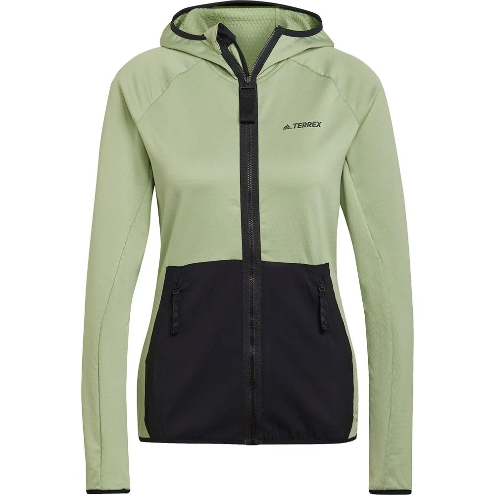 adidas Txfloocelt Reißverschlusspullover, Magic lime / black adidas Txfloocelt Reißverschlusspullover, Magic lime / black