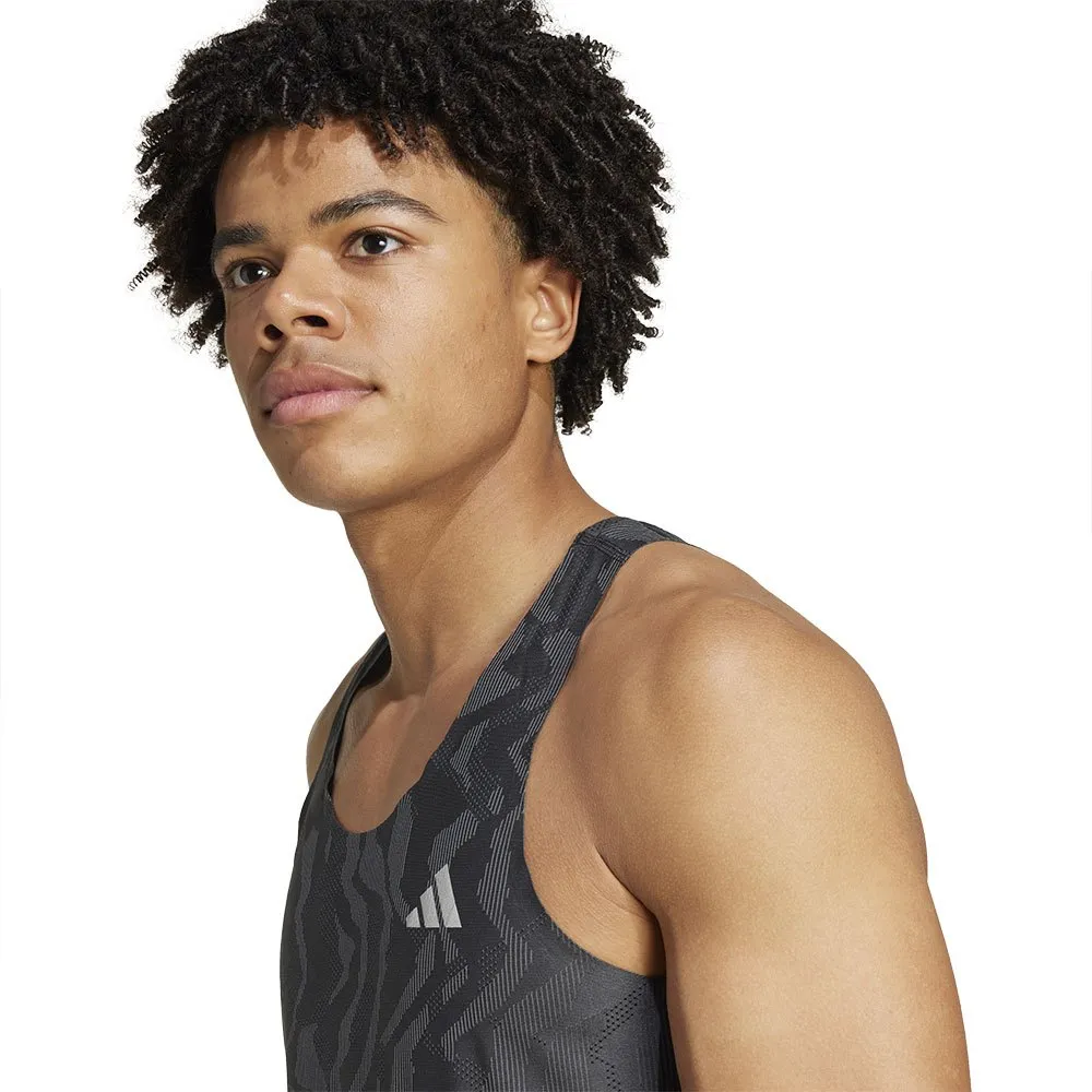 adidas Ultimate Engineered Running ärmelloses T-shirt male, Black adidas Ultimate Engineered Running ärmelloses T-shirt male, Black
