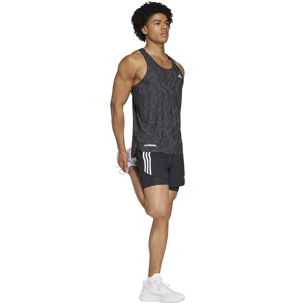 adidas Ultimate Engineered Running ärmelloses T-shirt male, Black adidas Ultimate Engineered Running ärmelloses T-shirt male, Black