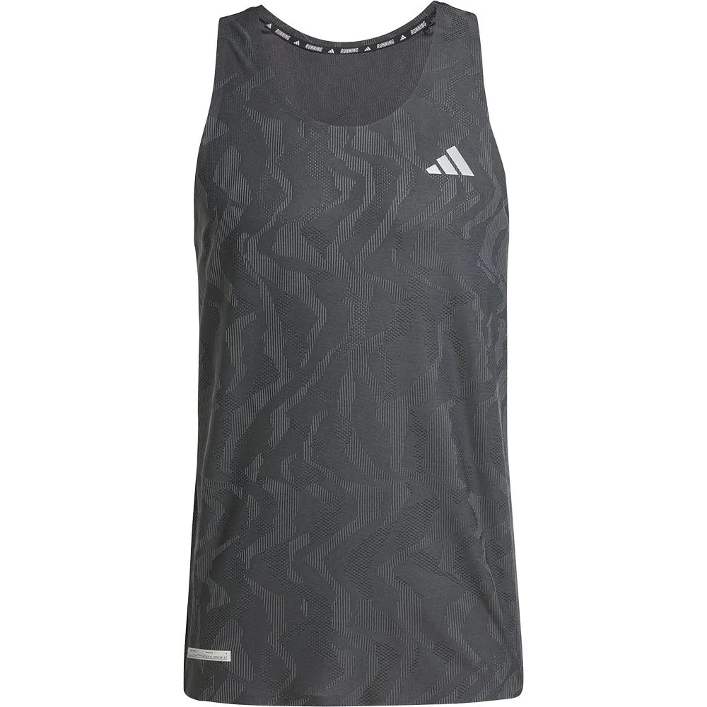 adidas Ultimate Engineered Running ärmelloses T-shirt male, Black adidas Ultimate Engineered Running ärmelloses T-shirt male, Black