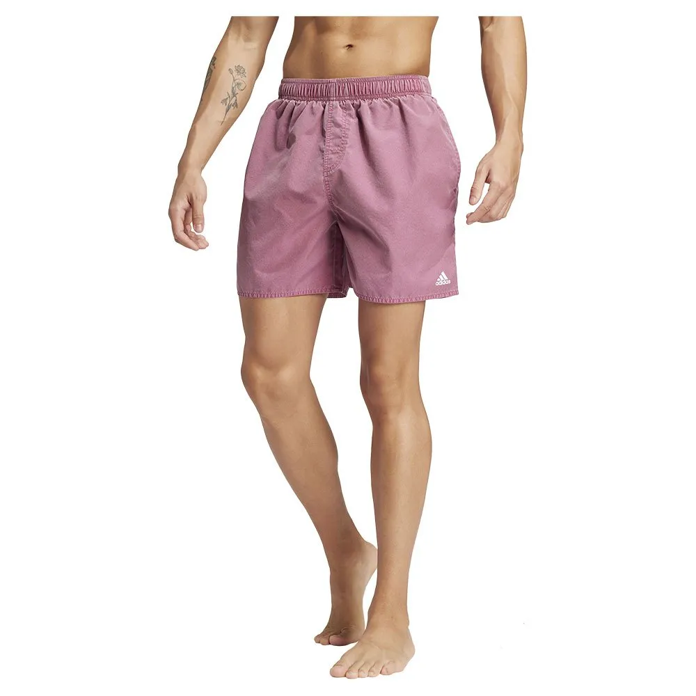 adidas Washed Out Cix Badeshorts male, Preloved crimson / white