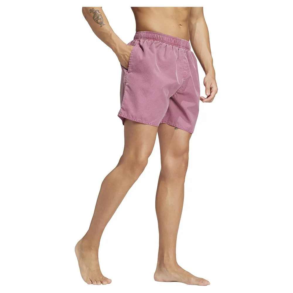 adidas Washed Out Cix Badeshorts male, Preloved crimson / white