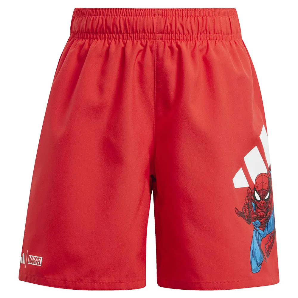 adidas X Marvel Spider Man 5´´ Kids Badeshorts male, Pure ruby, 9-10Y adidas X Marvel Spider Man 5´´ Kids Badeshorts male, Pure ruby, 9-10Y
