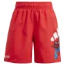 adidas X Marvel Spider Man 5´´ Kids Badeshorts male, Pure ruby, 9-10Y