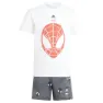 adidas X Marvel Spider-man Kurzarm-set, White / brired, 12-24MON