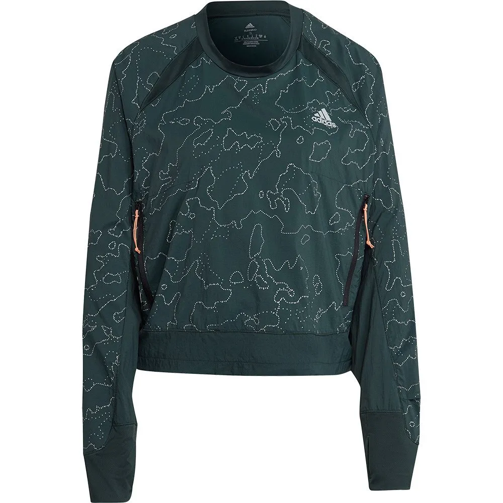adidas Xcity Cover Up Jacke female, Shagrn