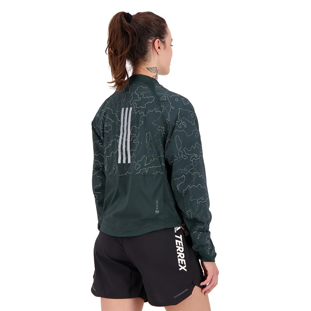 adidas Xcity Cover Up Jacke female, Shagrn