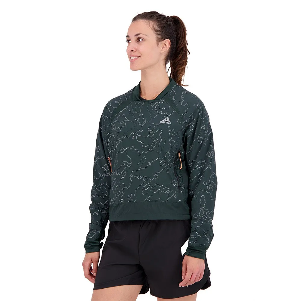 adidas Xcity Cover Up Jacke female, Shagrn
