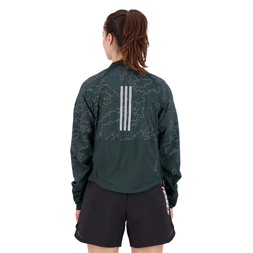 adidas Xcity Cover Up Jacke female, Shagrn