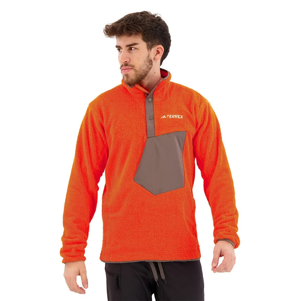 adidas Xpl Pile Snap Fleece Mit Durchgehendem Reißverschluss