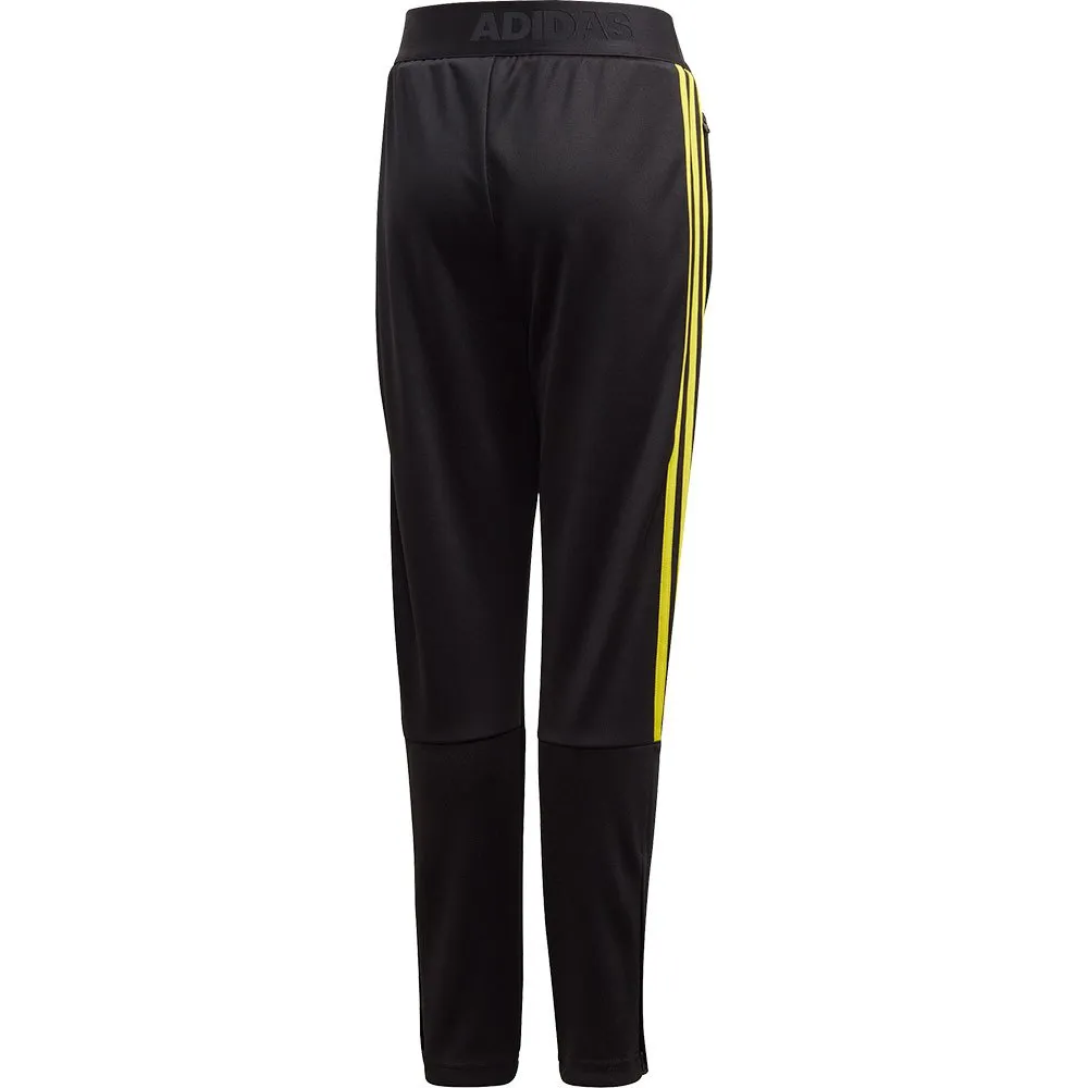 adidas Yb Tiro 3 Stripes Hosen, Black / bright yellow, 7-8Y