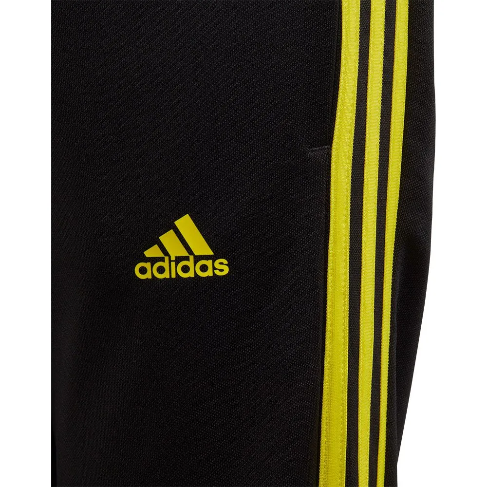 adidas Yb Tiro 3 Stripes Hosen, Black / bright yellow, 7-8Y