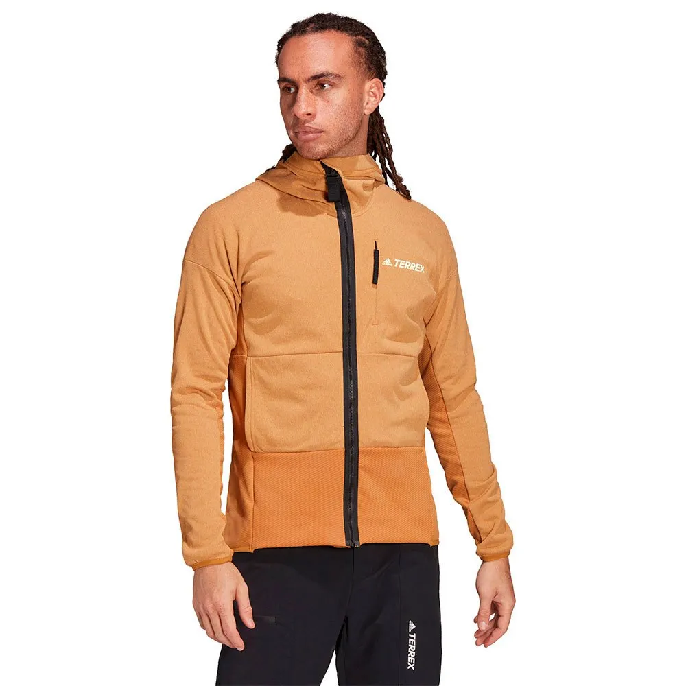 adidas Zupahike Fleece Mit Durchgehendem Reißverschluss, Mesa adidas Zupahike Fleece Mit Durchgehendem Reißverschluss, Mesa
