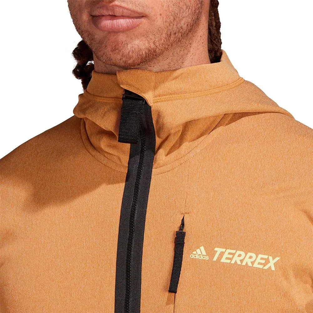 adidas Zupahike Fleece Mit Durchgehendem Reißverschluss, Mesa adidas Zupahike Fleece Mit Durchgehendem Reißverschluss, Mesa