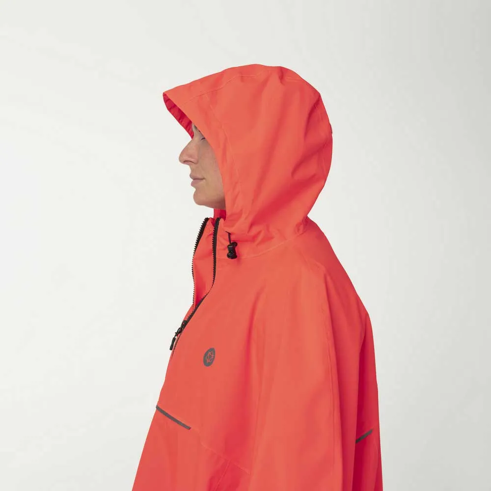 AGU Grant Essential Wasserdichter Poncho, Neon red AGU Grant Essential Wasserdichter Poncho, Neon red