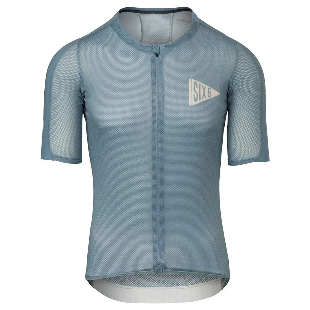 AGU High Summer Iv Six6 Kurzarm-radtrikot, Blue / fade, M