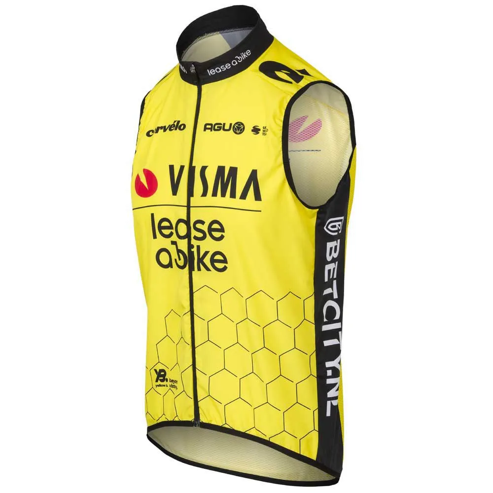 AGU Replica Visma | Lease A Bike 2024 Weste, Black / yellow AGU Replica Visma | Lease A Bike 2024 Weste, Black / yellow