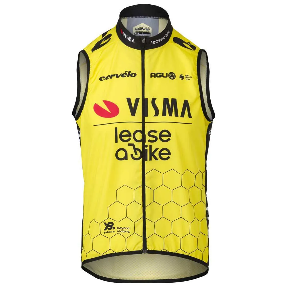 AGU Replica Visma | Lease A Bike 2024 Weste, Black / yellow AGU Replica Visma | Lease A Bike 2024 Weste, Black / yellow