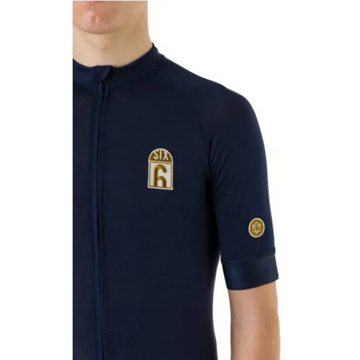 AGU Solid Merino Six6 Kurzarm-radtrikot, Deep blue, XL AGU Solid Merino Six6 Kurzarm-radtrikot, Deep blue, XL