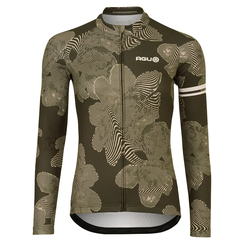 AGU Striped Flower Essential Langarm-trikot
