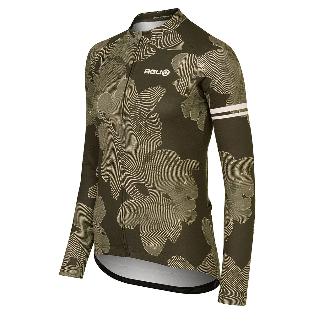 AGU Striped Flower Essential Langarm-trikot