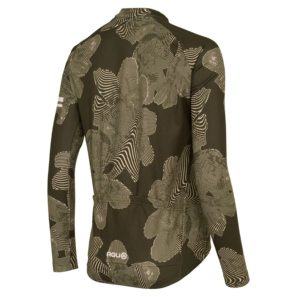 AGU Striped Flower Essential Langarm-trikot