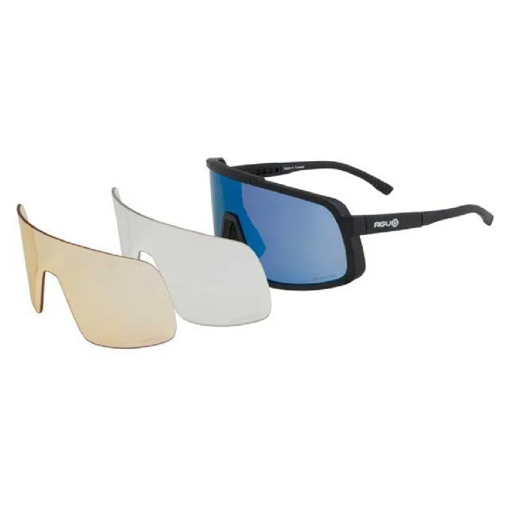 AGU Sweep Sonnenbrille, Black, HDII Blue Lens/CAT3