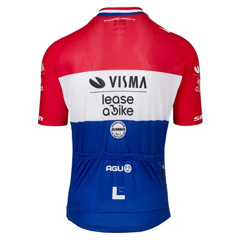 AGU Visma | Lease A Bike Replica Dutch Champion 2024 Kurzarm-radtrikot AGU Visma | Lease A Bike Replica Dutch Champion 2024 Kurzarm-radtrikot