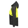 AGU Winter Rain Commuter Jacke, Hi-vis black / neon yellow 1